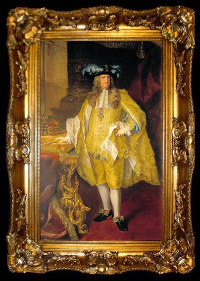 framed  Johann Gottfried Auerbach Kaiser Karl VI, ta009-2